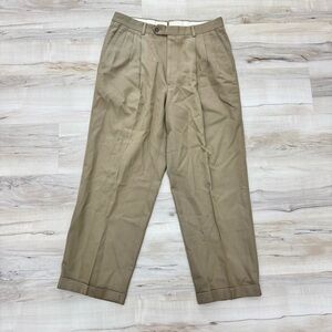 Vintage Monsieur by Givenchy dress pants flawed beige tan Sz 33R selling as is